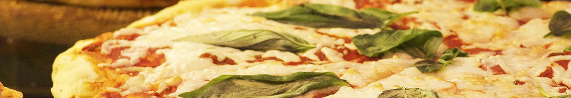 Eating Gastropub Italian Pizza at Lombardi's Brookside Inn restaurant in Tobyhanna, PA.